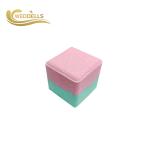 Two Color Divided Shower Steamer Bomb In Pink And Green Custom Fragrance