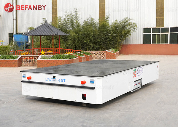 Trackless Flatbed Motorized Battery Transfer cart
