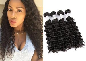 China 100% Unprocessed Virgin Peruvian Hair Extensions 5A Curly Hair Deep Wave factory