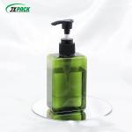 280ML Transparent Shampoo Bottle Square Flat Plastic Lotion Spray Bottle Screen
