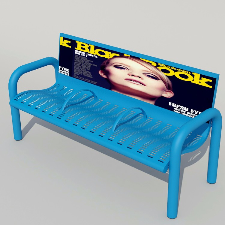 Sunproof Advertising 1400mm Galvanized Steel Garden Benches