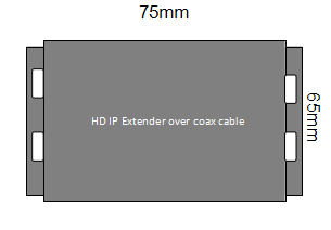 Fiber optic extender ip+power supply Ethernet Over Coax Extender with 2 BNC ports & 1 rj45 port