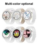 Full Color Round Amoled Display Bluetooth Ladies Smart Watch NFC BT5.0 Call 1.36
