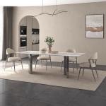 Modern Fashion Stainless Steel Marble Banquet Hall Wedding Table