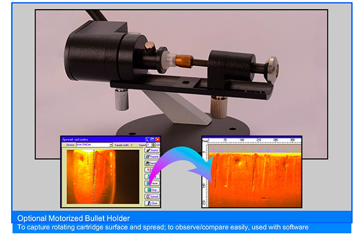 Motorized Digital Forensic Comparison Microscope with 80~240V Wide Range Voltage High Resolution CCD Camera and Motorized Control