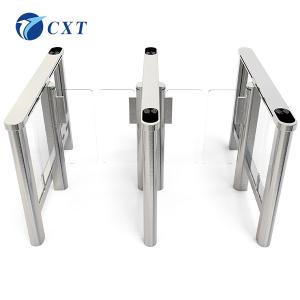 China Office Building Waterproof Waist Height Turnstile Glass Swing Turnstile factory