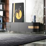 Modern Gold Stainless Steel TV Stand For Bedroom Furniture