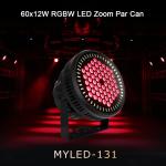 Outdoor Architectural Lighting 60 PCS X 12W RGBW 4 In 1 LED Waterproof Par Light