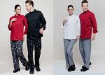 Long Sleeve Western Style Hotel Chef Uniform White Colour With Hand Roll Cuffs