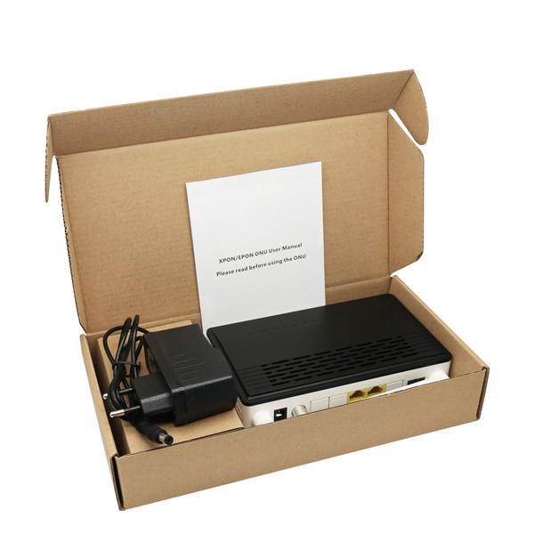 GEPON FTTH ONU Modem Fiber Optic Transport Network With 1GE+1FE+1Catv+Wifi Ports