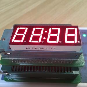 China Super Red Digital Clock Led Display 0.56&quot; 4 Digit 80-100mcd Lumious Intensity factory