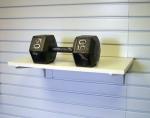 White Woodgrian Garage Wall Panels Customized Length For Storage