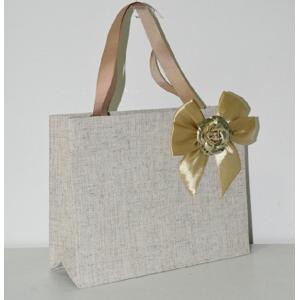 China Custom Handmade with flower Print Laminated With Jute And With Your Own Logo And Handle factory