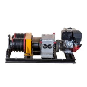 China 5 Ton Double Capstan Cable Winch Puller With Honda GX390 Engine 13HP on sale