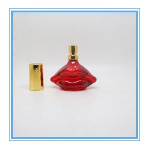 China 25ML plastic cap lip lady choose special shape glass bottle factory