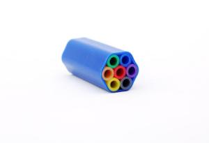 China Flexible Sheath Fiber Optic Cable Duct , Hdpe Microduct Single / Multiple Bundled factory