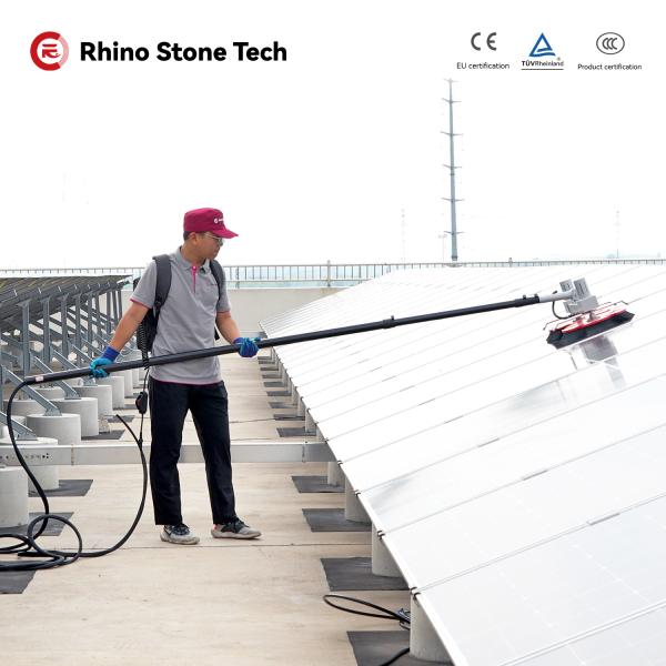 China 5 Petal Professional Solar Panel Cleaning 90 Degree Equipment Maintenance Service 3.6m factory