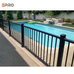 Powder Coated Aluminum Balustrade Fencing Decorative Black Garden Pool Slat