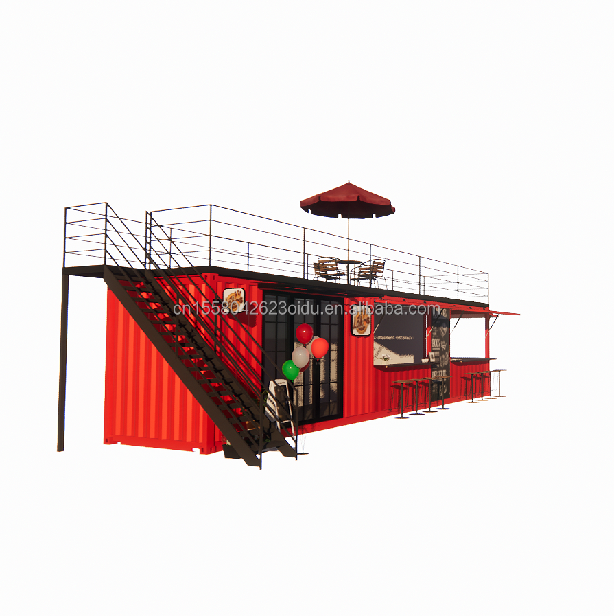 Shop 20ft 40ft Container Store Expansion Booth Design Your Own Outdoor Coffee Shop with Aluminum Alloy Windows