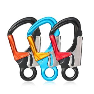 China Aluminum 35KN Auto Mountain Climbing Swivel Clip Snap Safety Hook Clip Hook factory