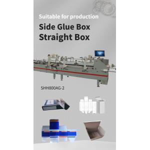800mm Unfolded Box Width Automatic Box Folder Gluer Machine with Side Glue