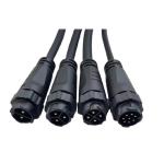 Self Locking Nylon Male Female Cable Connectors Waterproof For Floodlight Line