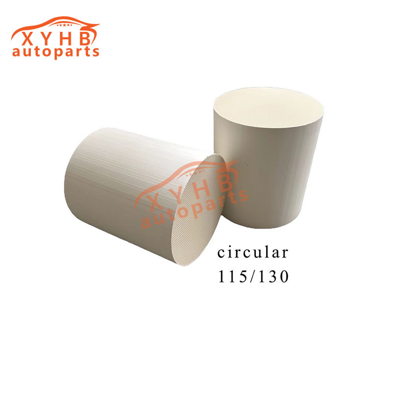 Ceramic Carrier Round High-Quality Three-Way Catalytic Filter Element Euro 1-5 Model: 115*130