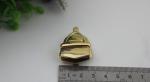Promotional bag metal fittings handbag locks modern light gold push lock for