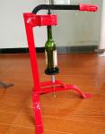 Glass Bottle Wine Floor Corker Adjustable Long Handle With Customized Logo