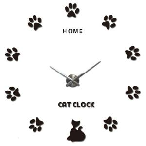 China Cute Cat Claw Wall Art Clock 3D Large Vintage Style Wall Clocks factory