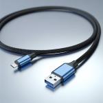 Braided Nylon USB C to Micro B 3.0 Cable for HDD SSD 5Gbps