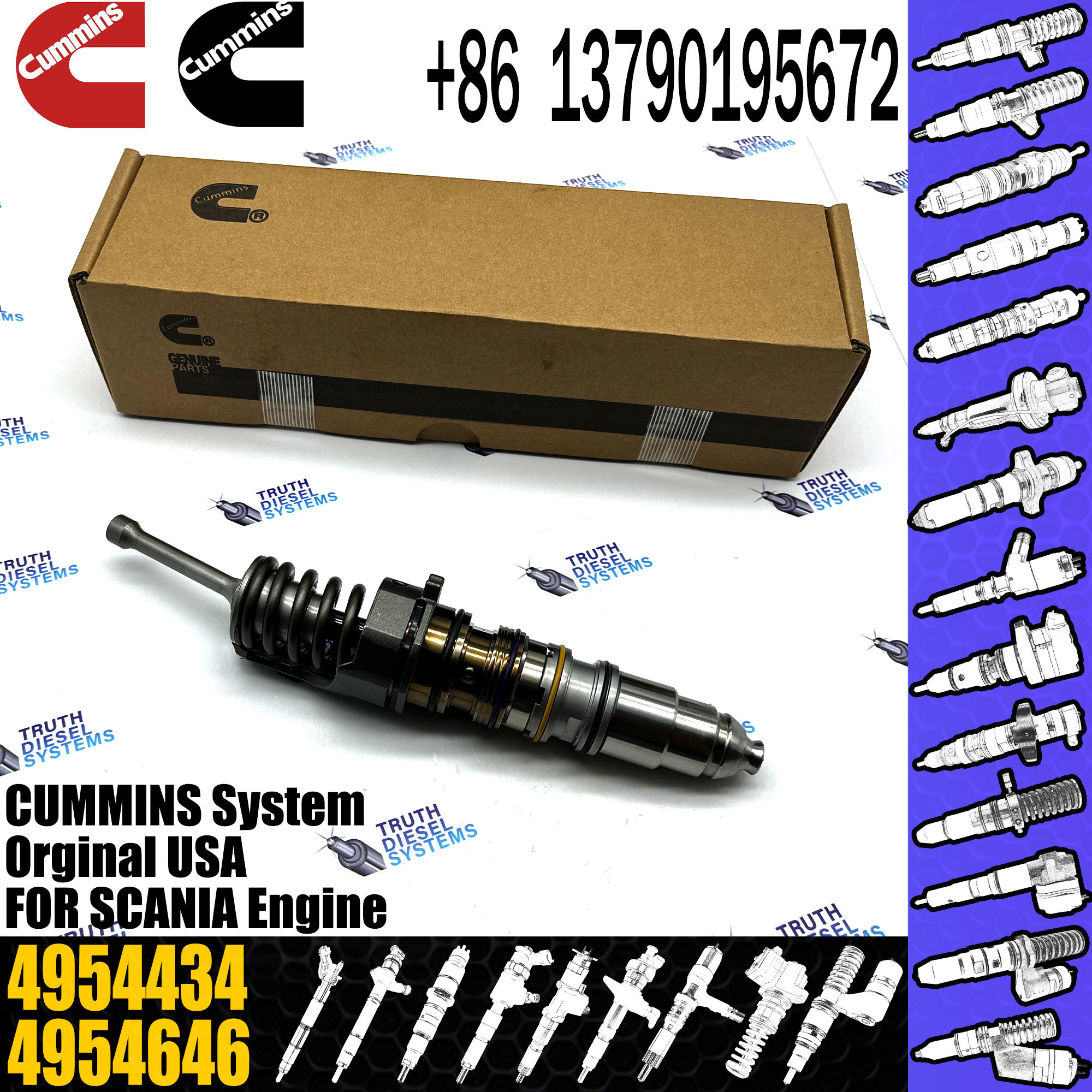 Common Rail Fuel Injector 4062569 1521978 1764364 4030364 4088723 4954434 For CUMMINS