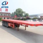 Versatile 3 Axle Flat Bed Truck Trailer for 20/40FT Container Transportation