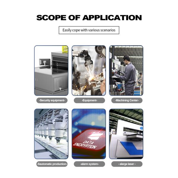 Led Crystal Machine Tower Lamp Warning Light Tower Luminous Efficiency 80 Lm/W Aluminium Alloy