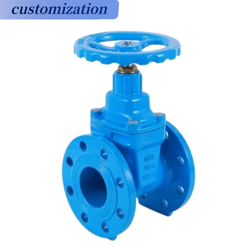 DN150 PN16 PN25 Ductile Iron Hard Seal Gate Valves and Fitting with Pneumatic Actuator