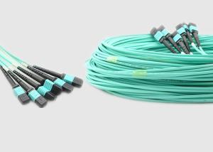 China Multimode 8 Core 100G OM4 10m MPO To MPO Fiber Cable factory