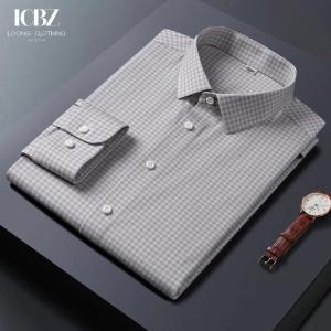 China Customized 100% Cotton Men's Dress Shirts With Long Sleeve Non Iron Sample Acceptable factory