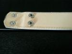 Silver belt with Flashing LED message belt bucke