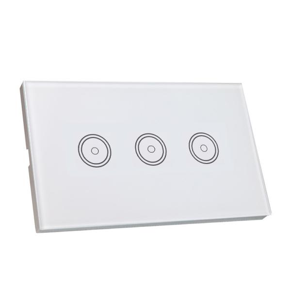 China 220V WIFI Smart Wall Light Switch 120*72*34 Mm Control Via Smart Phone factory