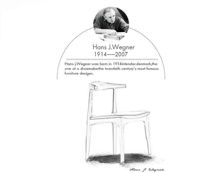 Modern PU Dining Chairs , Leather Metal Hans Wegner Dining Chair