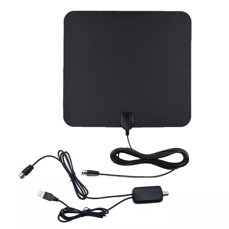 Indoor Tv Antenna 50 Miles Amplified Hd Digital Adapter with IEC Connector 30g Weight
