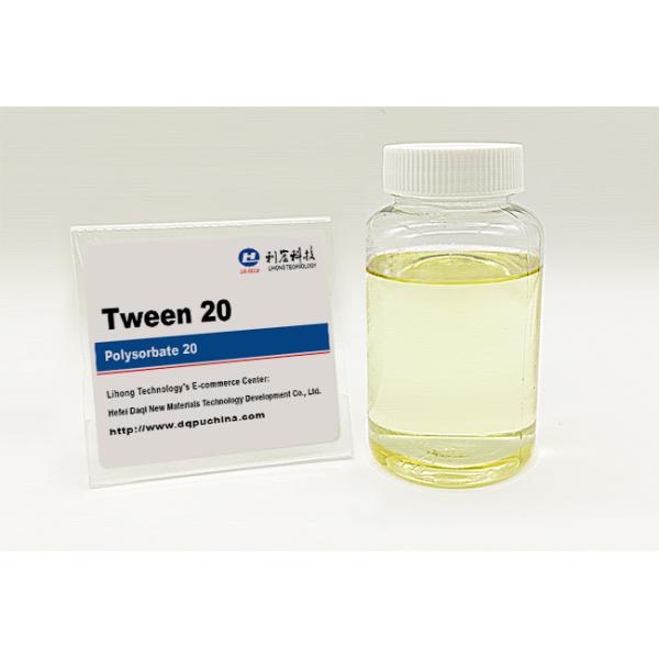 Tween 20 Polysorbate 20 Polyoxyethylene (20) Sorbitan Monolaurate Emulsifier and Stabilizer in Cosmetic Oils and Lubricants in The Textile Industry