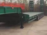Mn Steel 60000kgs Modular Semi Trailer Red 60 Ton Low Bed Trailer