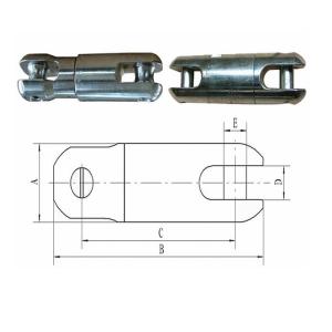 China Swivel Joint Steel Wire Rope Connector For Cable Pulling Stringing Tools on sale