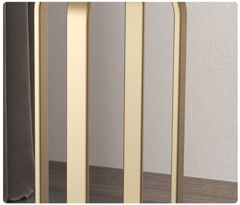 Popular Elegant Side Table With Stainless Steel Base Metal Marble Family Use