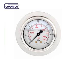 China China custom OEM stainless steel hydraulic oil safe gauge pressure gauge,oil pressure gauge, air differential pressure gauge factory