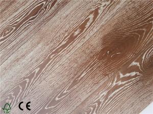 China Oak Engineered Flooring, Brushed,chemical treated factory