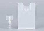 Transparent Flat Spray Bottle Lightweight Travel Credit Card Bottle