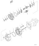 705-55-43040 SAL160+100+32 H Komatsu Gear Pump Torque Converter Parts WA600