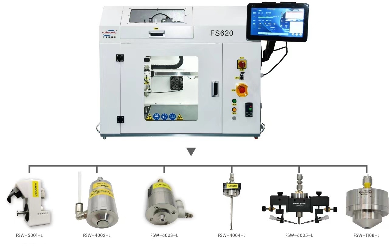 110Khz High Frequency Ultrasonic Vortexing Spraying Coating Nozzles